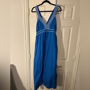 Almost new. JCrew maxi dress. Linen blend